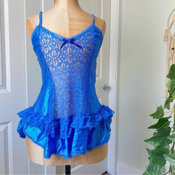 Vintage Other - VINTAGE England 2  pieces babydoll lingerie set